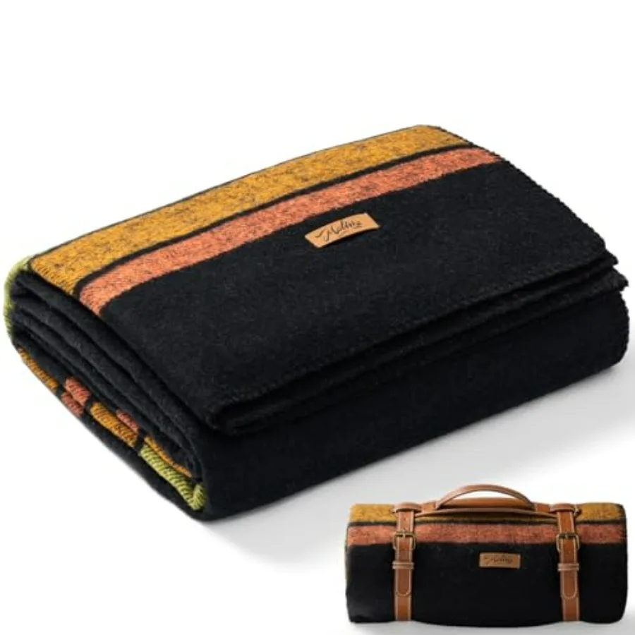 

Camping Outdoor Use, 100 Wool, Olive Green, Warm Thick Washable Military-Style Blanket for Survival Kits and Sporting Events