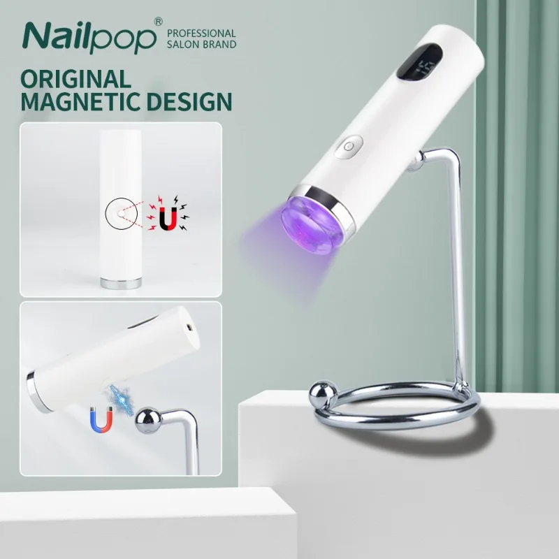 Mini Handheld UV Led-warmingslamp voor draagbare oplaadbare nageldroger voor het uitharden van gellak Forl-nagels Manicure Salon Gereedschap Schoonheid