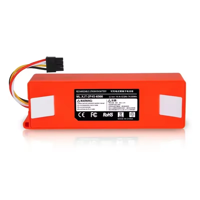 NEW Replacement Battery For Roborock S6 S7 MaxV Q5 Q7 MAX Robot Vacuum Cleaner Accessories Parts Original 14.4V 12800mAh 9800mAh