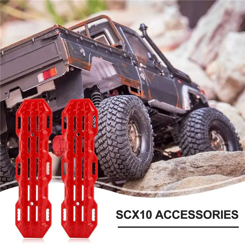 ABUM-2Pcs Plastic Sand Ladder Recovery Ramps Board For 1:10 RC Crawler Axial SCX10 Tamiya CC01 TRX-4 D90 MST CFX