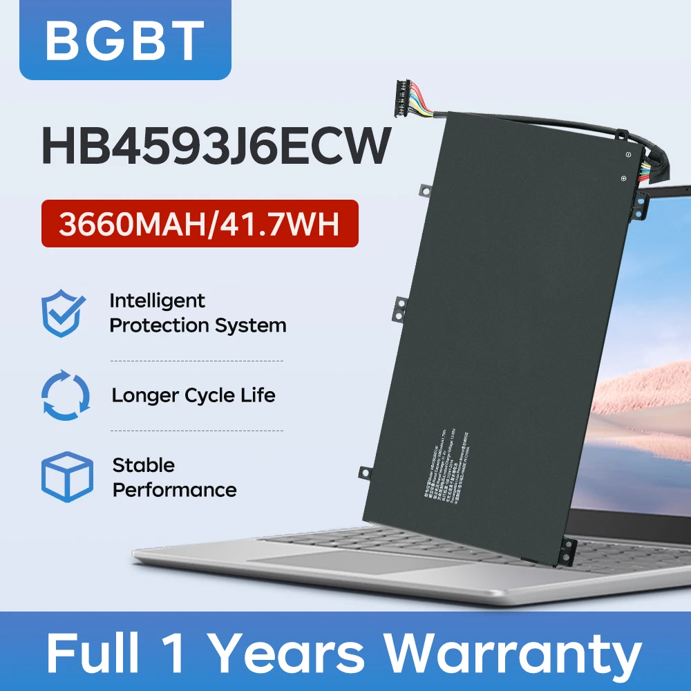 BGBT HB4593J6ECW Battery For Huawei MateBook 13 2020 WRT-W09 WRT-WX9 WRT-W19 WRT-W19L WRT-W29 WRT-W29L HN-W19L WRTB-WFE9 11.4V