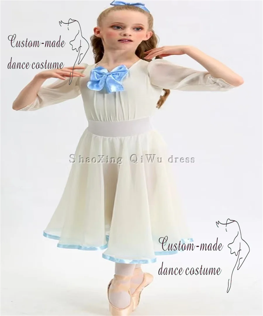 2024 New White Nutcracker Graduation Ballet GDC Competition Long Veil Skirt for Adults and Children Private Customization