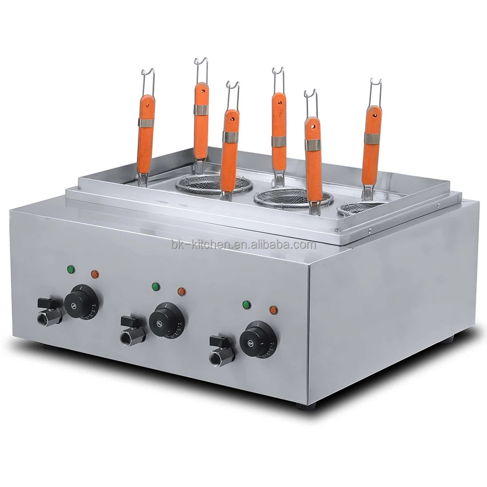 الجملة حار بيع الفولاذ المقاوم للصدأ عالية الكفاءة المعكرونة طباخ المعكرونة طباخ مع خزانة مناسبة للمطاعم والفنادق