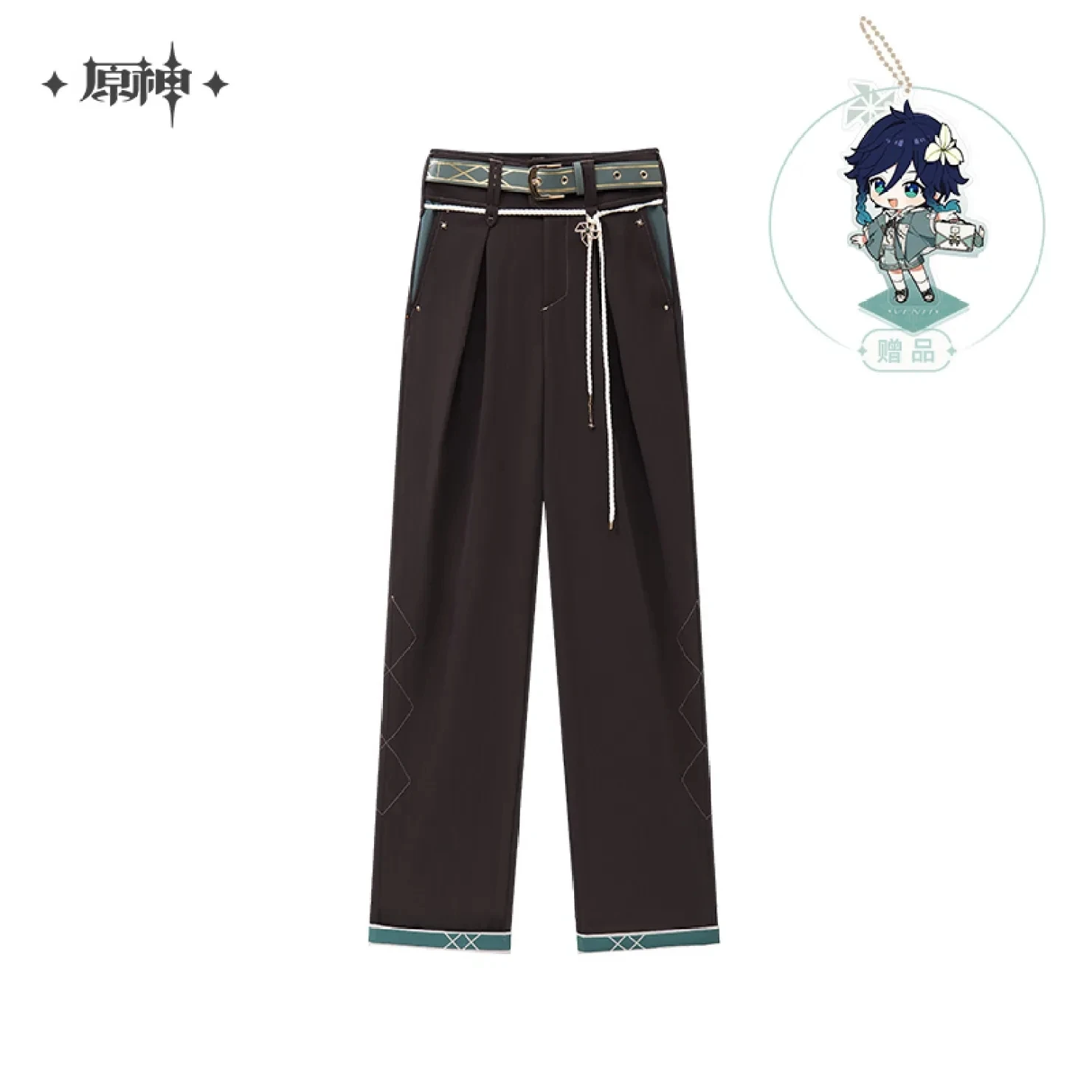 [Genuine] GENSHIN IMPACT Cosplay Costumes Venti Themes Impressions Casual Bottoms Pants Anime Game Barbatos Acrylic Pendant 3XL