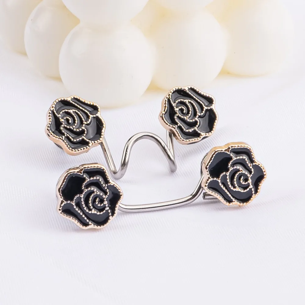 1 Pair No Sewing Required Waist Tightener Alloy Detachable Pant Waist Clips Reusable Waist Buttons Pins Quick Size Adjustment