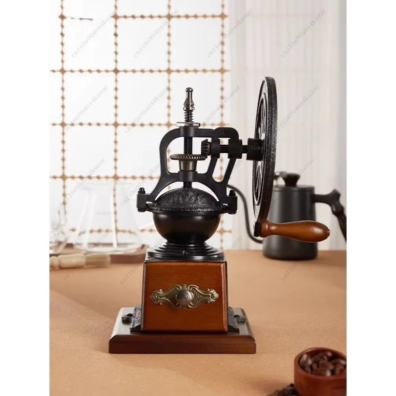 Hand-cranked Coffee Machine, Hand-cranked Household Small Retro Bean Grinder, Manual Coffee Bean Grinder Utensils