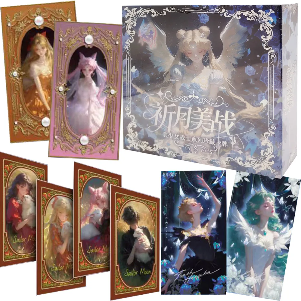 

Japanese Anime Sailor Moon Collection Cards for Children Tsukino Usagi Dreamy Rose Garden Exquisite Theme Cards Birthday Gifts