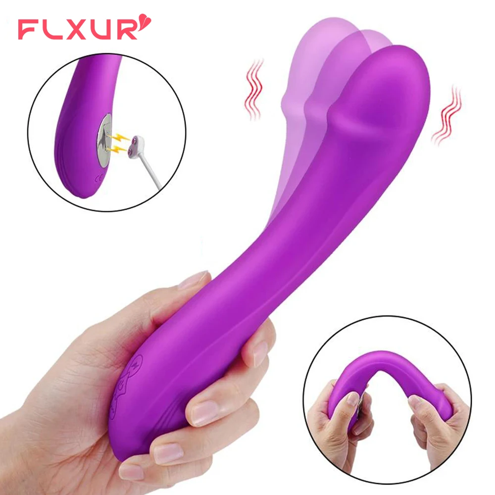 Powerful Dildo Vibrator Sex Toys with Climax Button Solf Silicone 10 Vibration Vagina Massager Female Masturbation Sexy Device