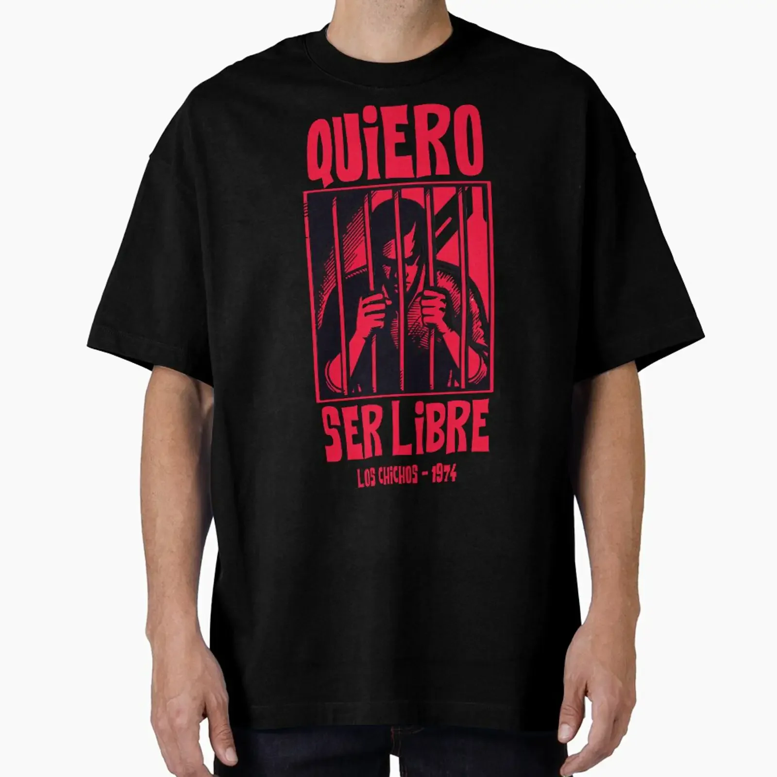 I want to be free Los Chichos designed and sold by teesandlove vintage Washed Comfortable Breathable graphic Stylish Stretched