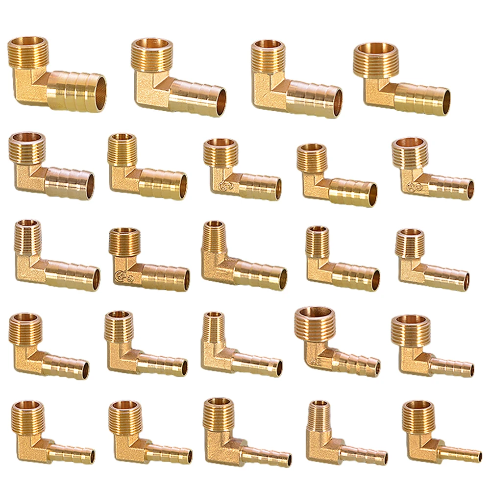 

Pagoda Connector 6 8 10 12 13 14 16mm Hose Barb Connector Tail Thread 1/8 1/4 3/8 1/2 3/4 1BSP Thread Brass Pipe Fittings Elbow