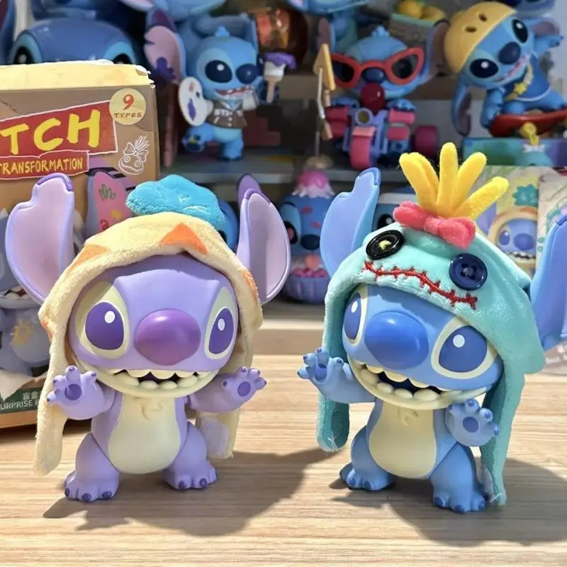 Disney Stitch coole Transformation Serie Blind Box mysteriöse Überraschung Spielzeug Action figur Garage Kit Sammlung Spielzeug Dekor Geschenke