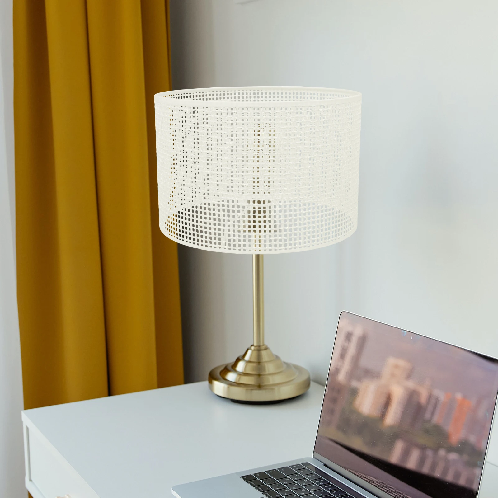 

Modern Woven Lampshade for Table Lamp Floor Light Desk Lampshade Replacement Cover Household Light Fixtures Indoor Lighting