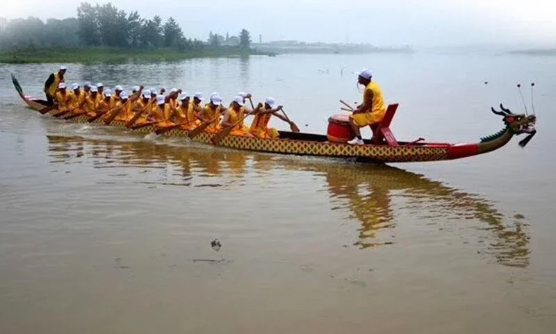 

FRP dragon boat 12 people 24 people Dragon Boat Festival competitive wooden dragon boat