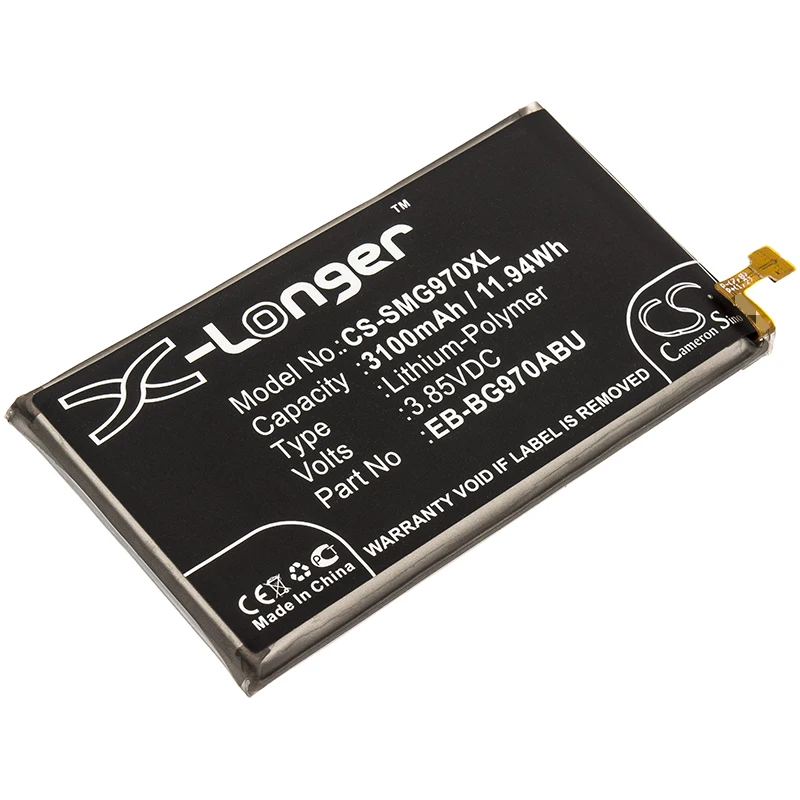 

Li-Polymer Mobile, SmartPhone Battery for Samsung, 3.85V 3100mAh, Compatible Models: Galaxy S10E,SM-G970F/DS,SM-G9708/DS