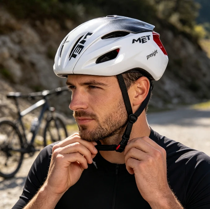 MET New Aero Road Bike Cycling Helmet, Pogačar Style Racing Helmet Safety Cap for Men Women