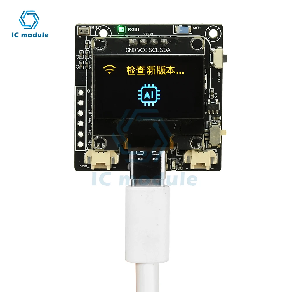 

ESP32-C3 Smart Voice Assistant Module with 0.96" OLED - AI Dialogue Development Board for Robot Projects