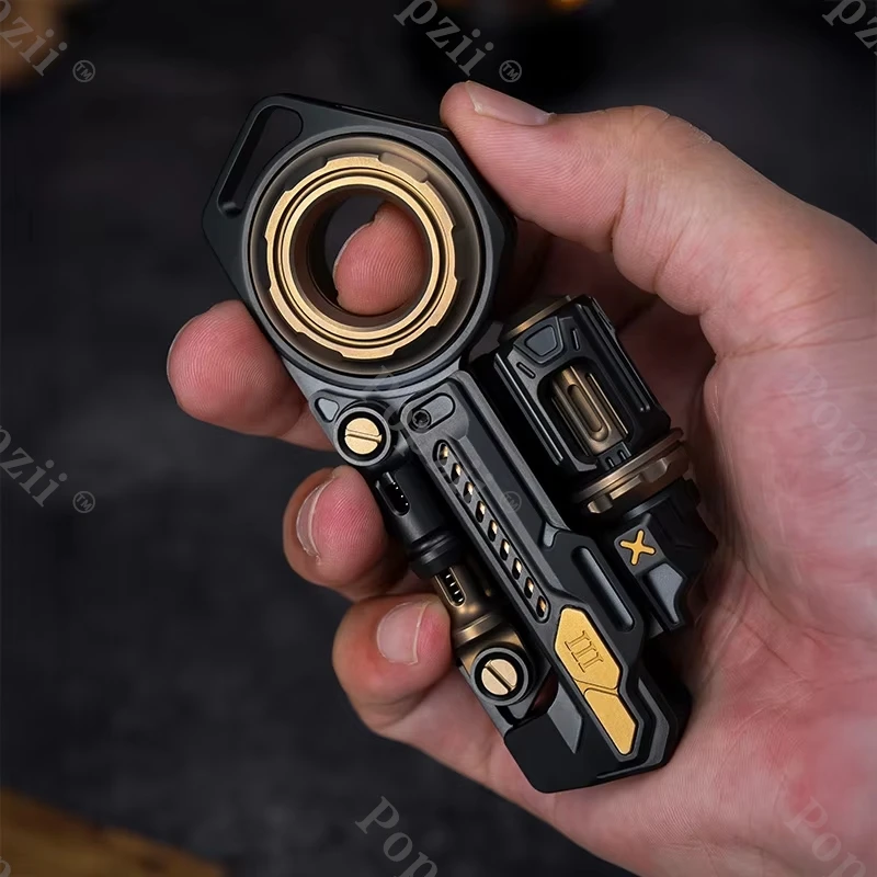 01EDC Time Knight 3.0 ของเล่นฟิดเจ็ตอเนกประสงค์ หลายวิธีในการเล่น เล่นท่ามือเล่นนิ้ว EDC Flips ของเล่นคลายเครียด