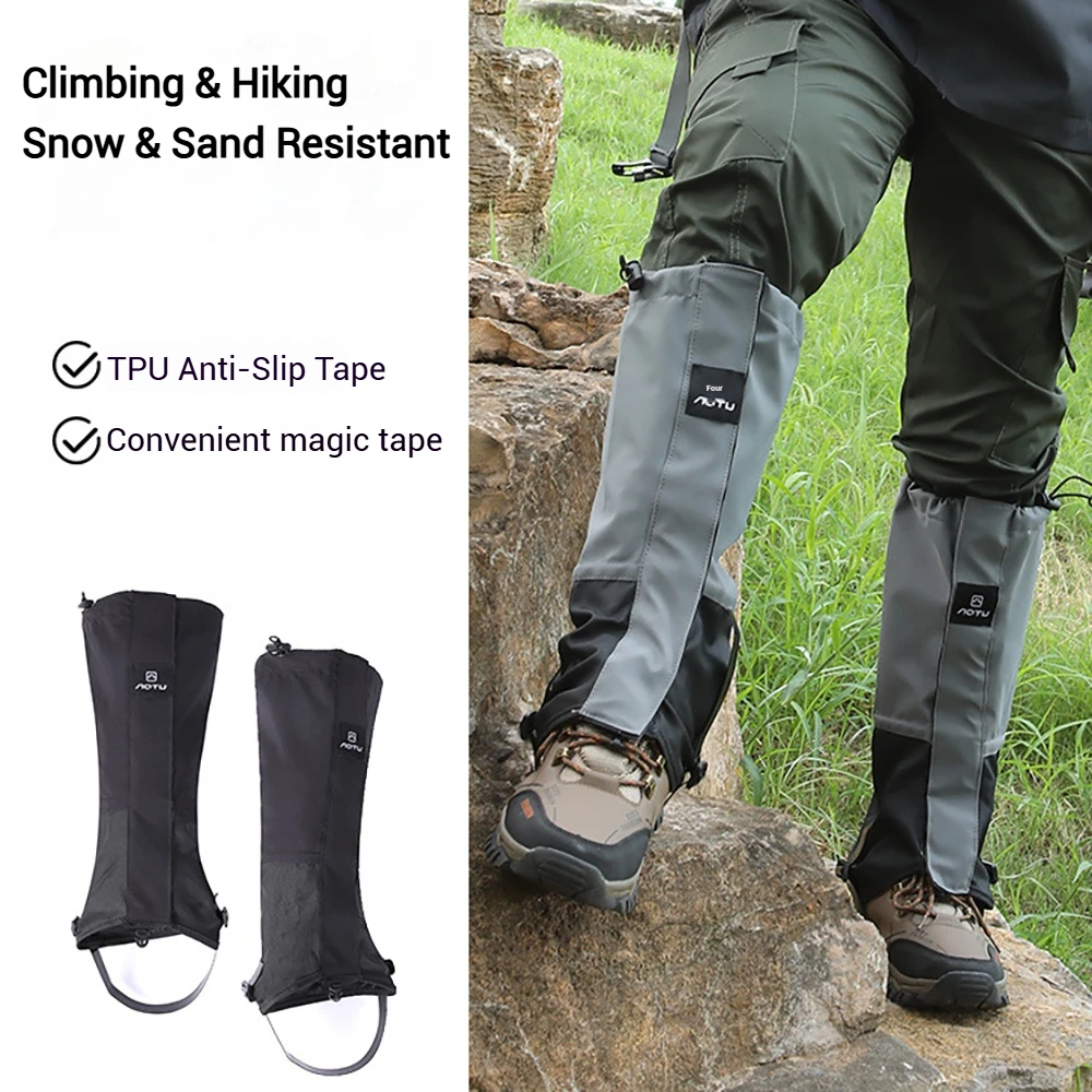 

Hiking Leg Gaiter Outdoor Travel Leg Warmers Waterproof Legging Shoes Hunt Climbing Camping Winter Tourist Snow Foot Cover