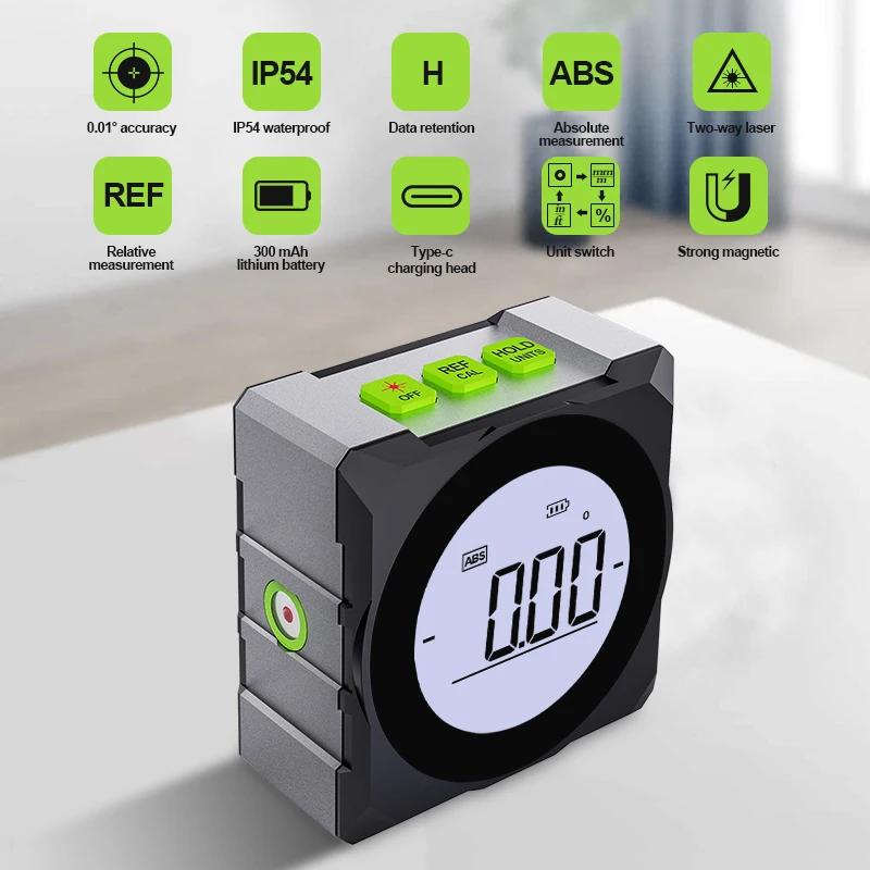 Electronic Protractor Digital Angle Meter Angle Measure Tools Contact Angle Measurement Mini Digital Inclinometer