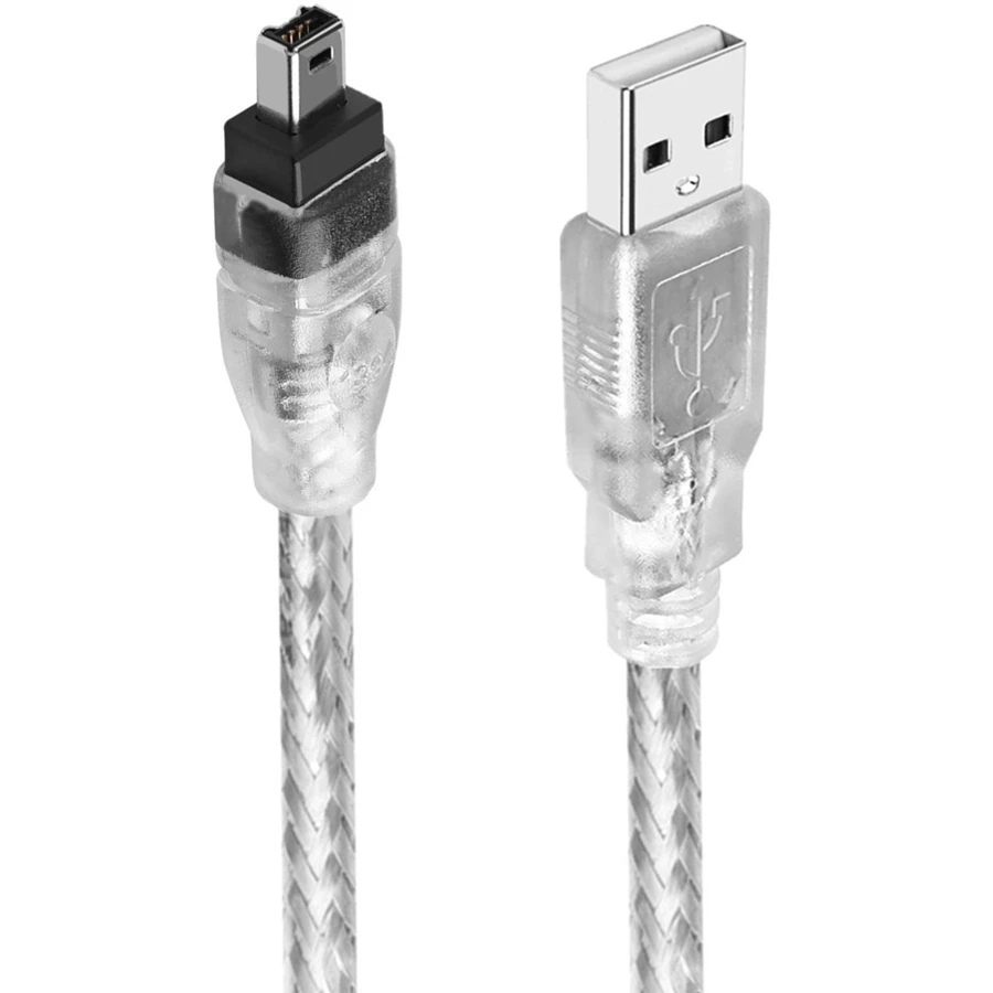 USB macho a Firewire IEEE 1394 Cable adaptador ILink macho de 4 pines Cable Firewire 1394 para SONY DCR-TRV75E Cable de cámara DV 1,5 m