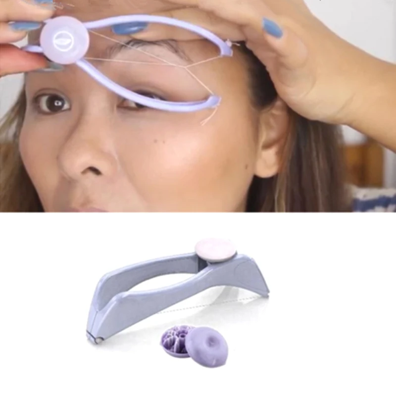 Vrouwen Ontharing Epilator Mini Gezichtshaar Verwijderaar Lente Threading Face Defeatherer Voor Wangen Wenkbrauw Diy Make-Up Schoonheidstool