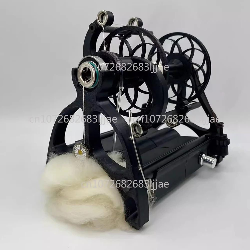Electric Mini Spinning Wheel for Home Use - Transforms Cat/Dog Fur into Yarn Adjustable Speed 0-800 RPM