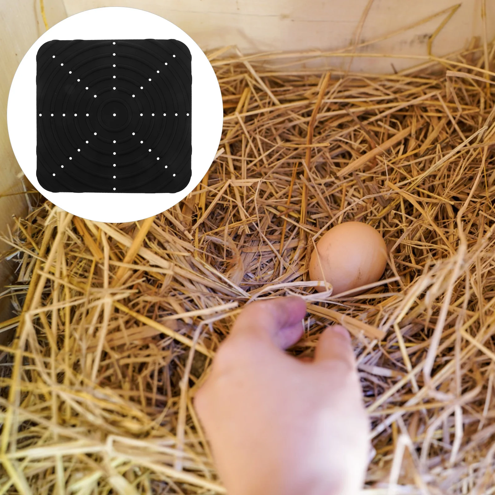 

Washable Silicone Chicken Nesting Mat Durable Bedding Pad Egg Protection for Chicken Coop Nest Box Nesting Pads