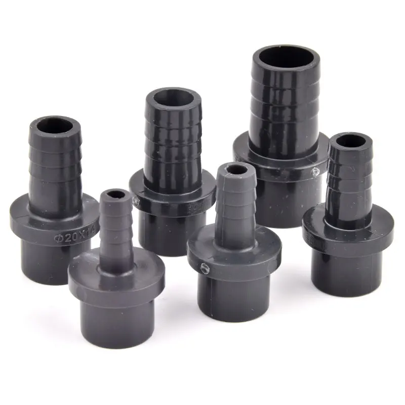 1/5Pcs 20/25 to 8/10/12/14/16/19/20/25mm Dark Grey Pagoda Connector PVC Hose Quick Joints Garden Irrigation Hose Tube Adapter