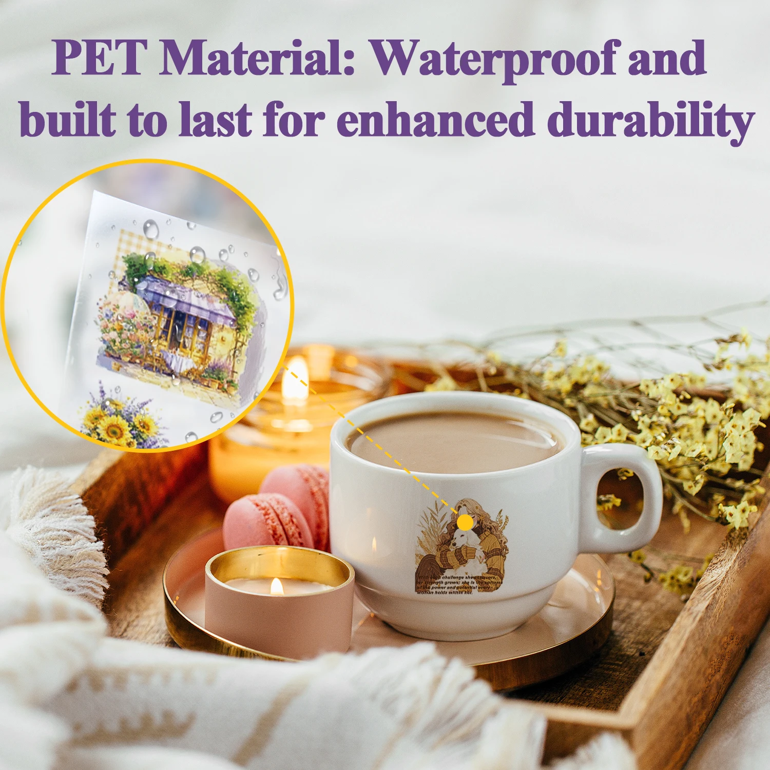 Scrapbook Stickers，20 Sheets Flower Stickers, Journaling Stickers Featuring Windmills, Stamps, Cars, for Journals, Planners, Col