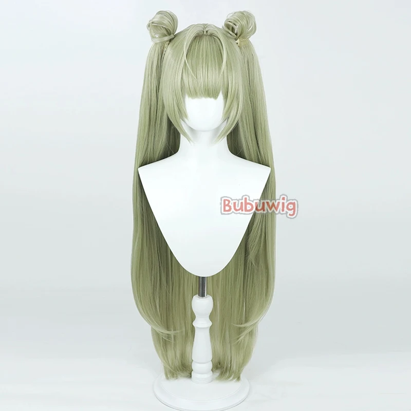 Bubuwig Synthetic Hair Soda Cosplay Wigs Nikke The Goddess of Victory Soda 90cm Long Light Green Ponytail Wig Heat Resistant