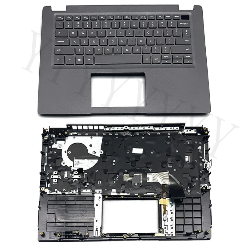 Y+ Palmrest For Dell Latitude 3410 E3410 Keyboard W/Backlit 00MC2P Upper Case Black