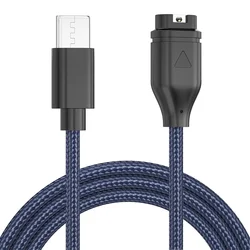 Braided Nylon Charger Cable for Garmin Fenix 8 7 6 5 S X Solar Vivoactive 5 4 4S 3 Forerunner 965 955 945 Fast Charging Adapter