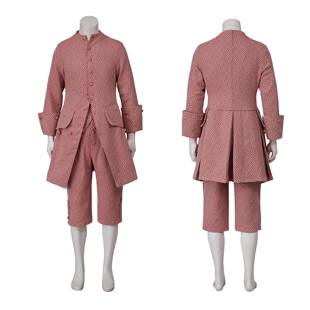 18th Century Rococo French Style Men's Pink 3-piece Suit Rococo Baroque Period Men's Aristocratic Costumes Outfits Custom Made