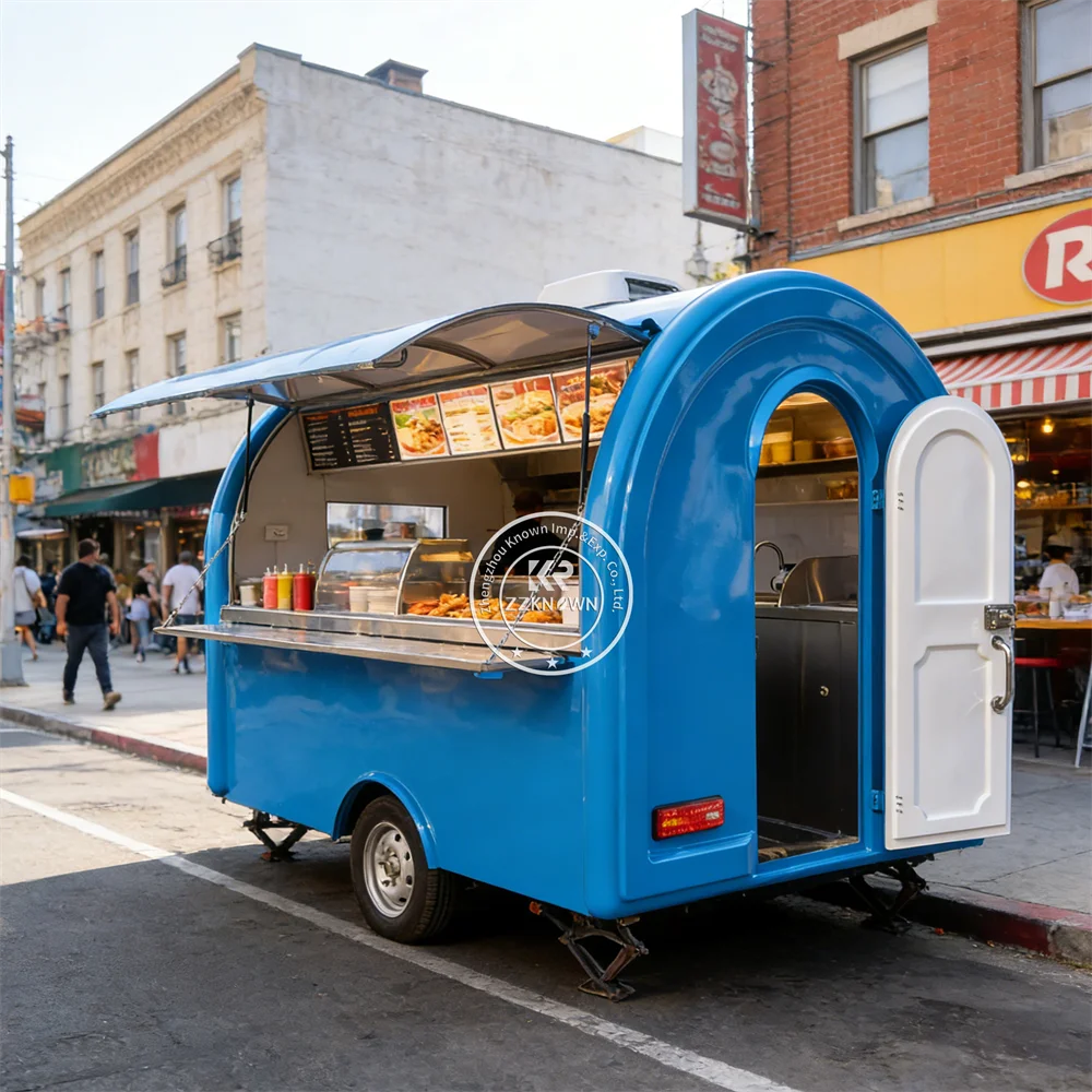 

Concession Mobile Pizza Food Truck Hot Dog Cart Street Catering Trailer Fully Equipped Fast Food Trailer For Sale