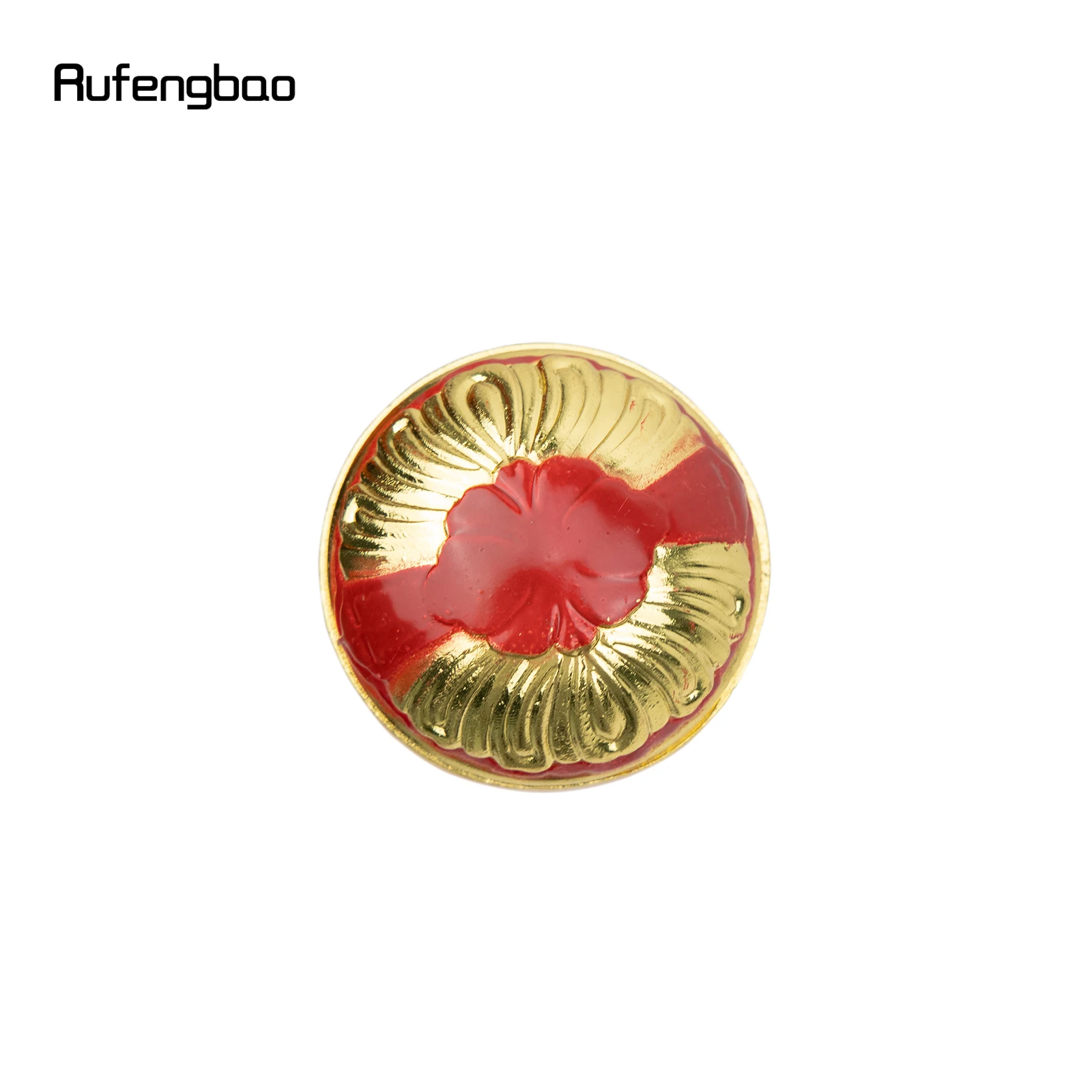 Golden Red Luxury Round Handle Fashion Decorative Cane For Halloween For Cosplay And Parties, For Cosplay & Party
