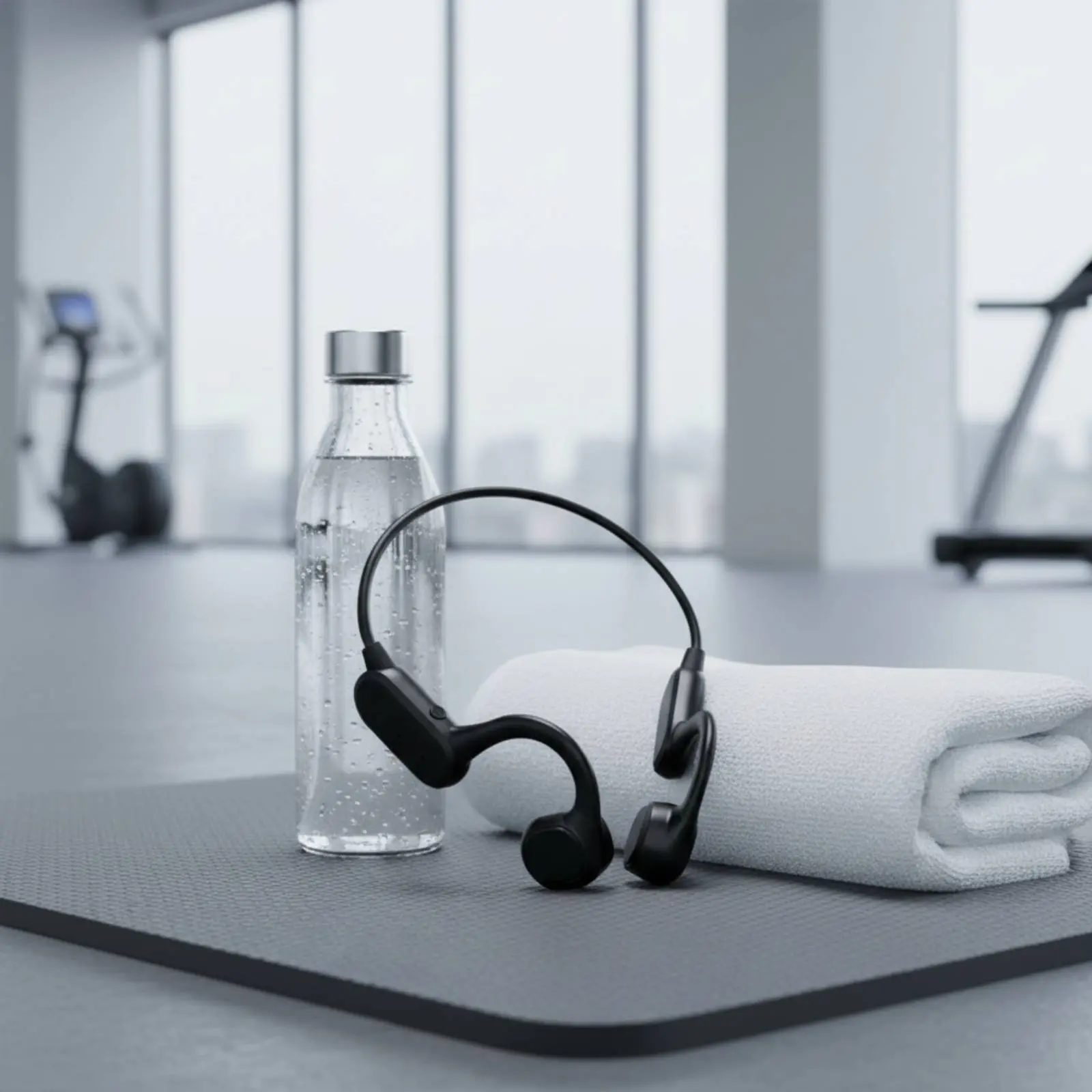 Wireless Bone Conduction Headset Built-in Mic Bone Conduction Headphones Unobstructed Ear Sport Headphones Situational Awareness view 5