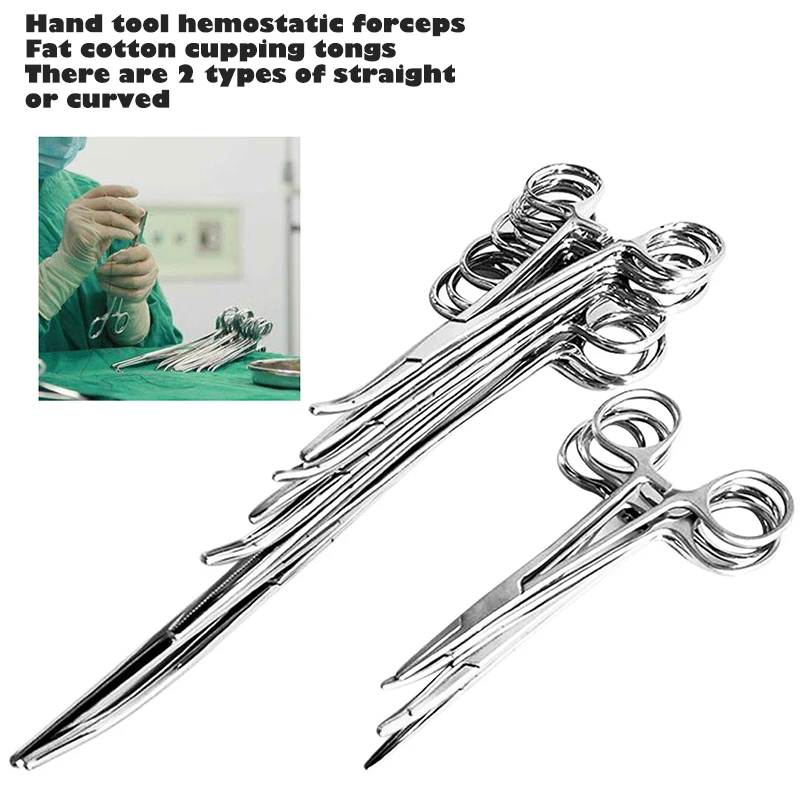 Imagem -06 - Justinlau-ferramenta Mão Fórceps Hemostático Fat Cotton Cupping Alicate Pet Hairpin Ferramenta de Depilação Curvo e Ponta Reta 1220cm