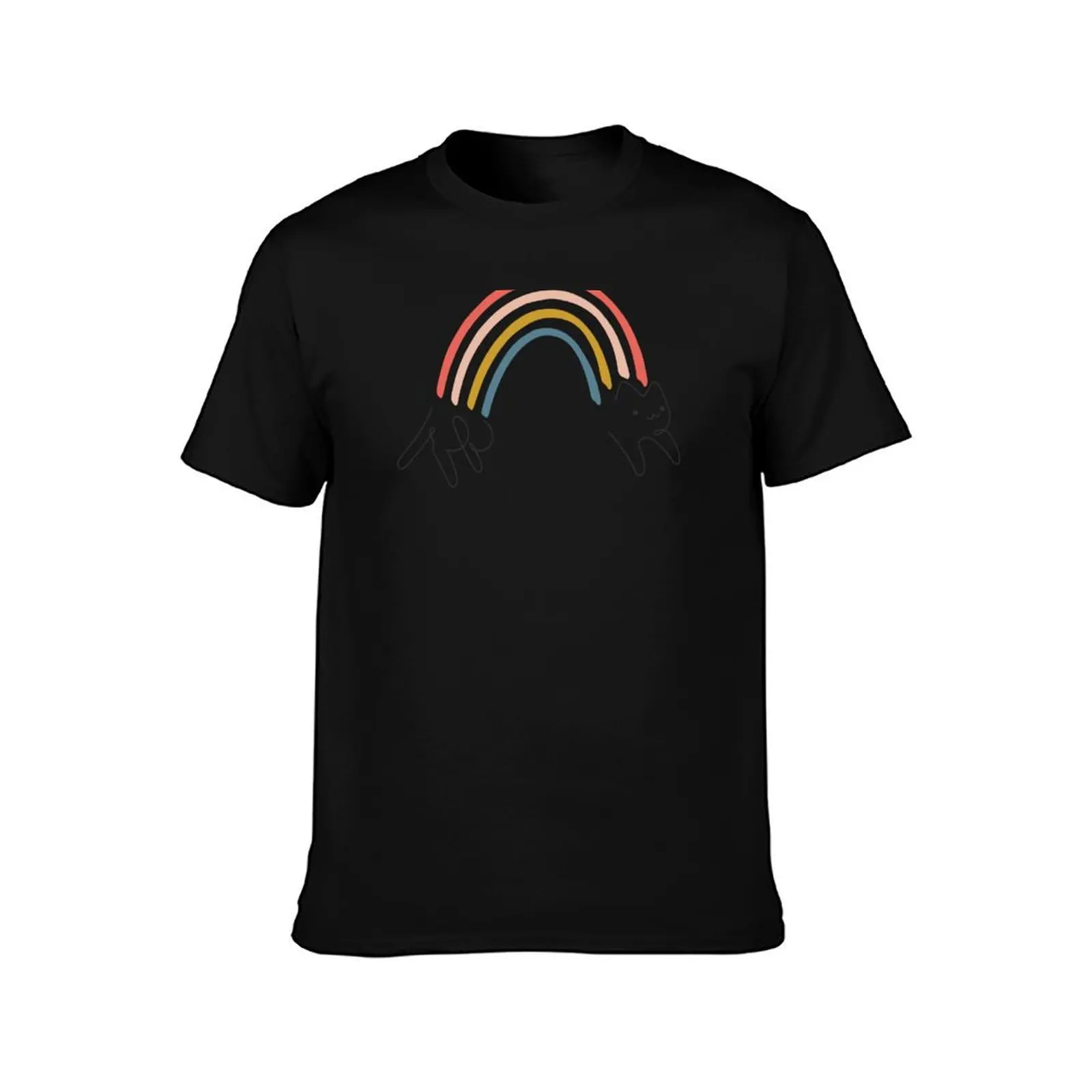 Rainbow Cat 1 T-Shirt Thanksgiving Day Tee Top T-Shirt