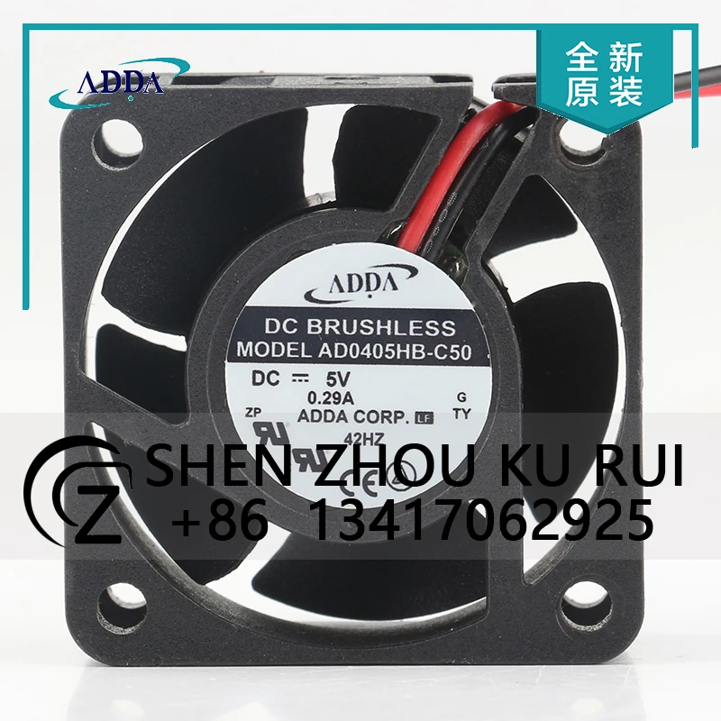 

ADDA 12V 24V 48V DC 5V 0.29A 4020 40X40X20MM 4CM two-wire switch Double ball inverter High air capacity AD0405HB-C50 cooling fan