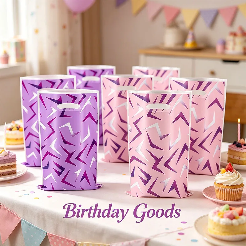 Kpop Popular Purple and Pink Gifts Bags for Celebrating Thank You Birthday Party in Packing Picnic Candy Cookie Perfect Gifts view 4