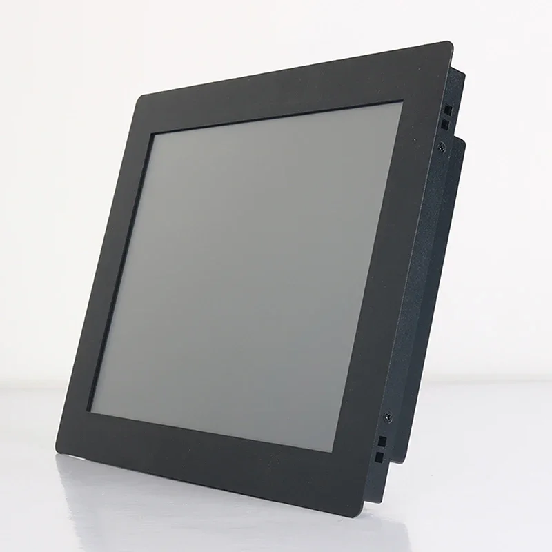 10.1 Inch Industrial LCD Monitor with Resistive Touch Screen IPS Panel Display VGA HDMI DVI USB 1280*800 Buckles Mounting