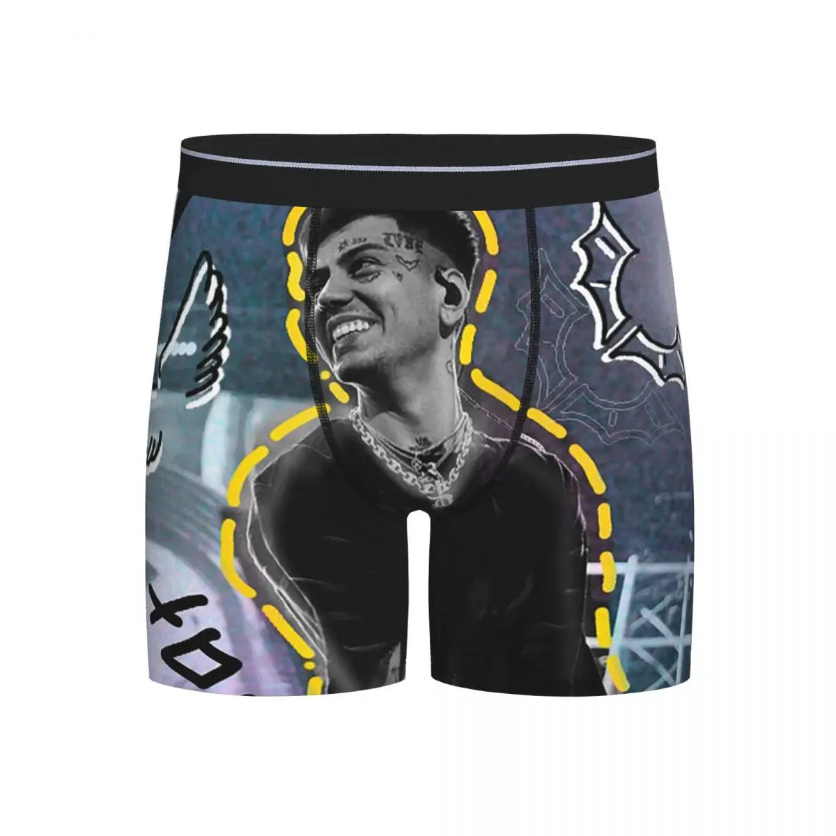 

Long Boxer Underpants Shorts Duki Singer Rapper Accessories Panties Male Ventilate Underwear for Homme Man Boyfriend Gift