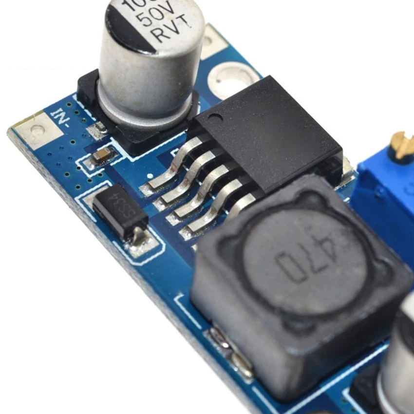 LM2596S Buck Converter DC to DC High Efficiency Voltage Regulator 3.0-40V to 1.5-35V Adjustable Optional small capacitor