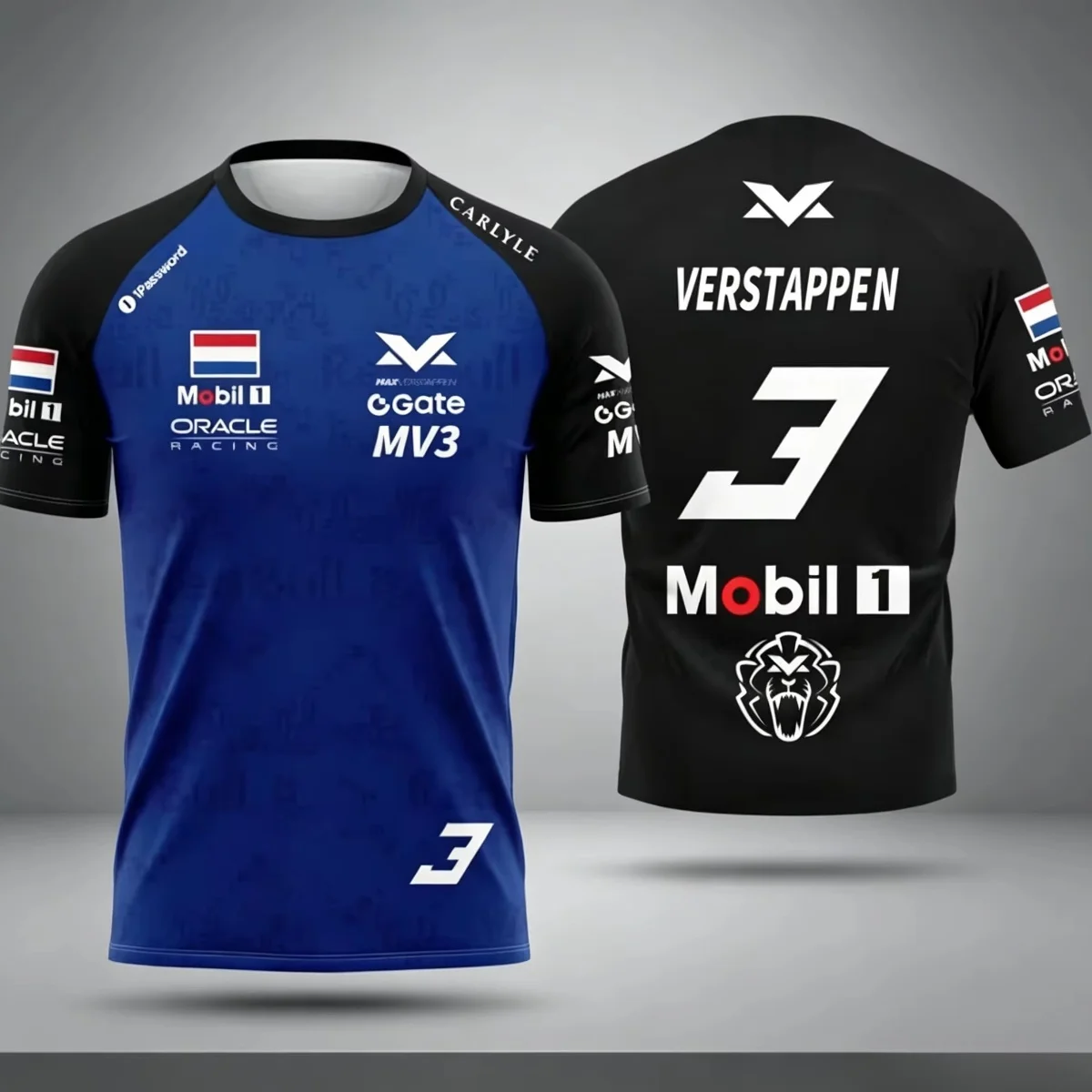 FamilyMatching New Max Verstappen No.3 Racing T-Shirt Oracle Jersey Quick Dry Unisex Summer Sports Casual Tops Moto