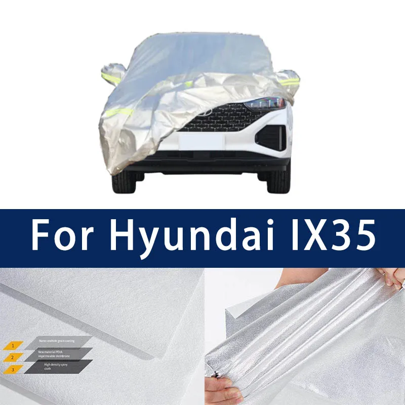 

Full car hood dust-proof outdoor indoor UV protection sun protection and scratch resistance For Hyundai IX35 Car Umbrella