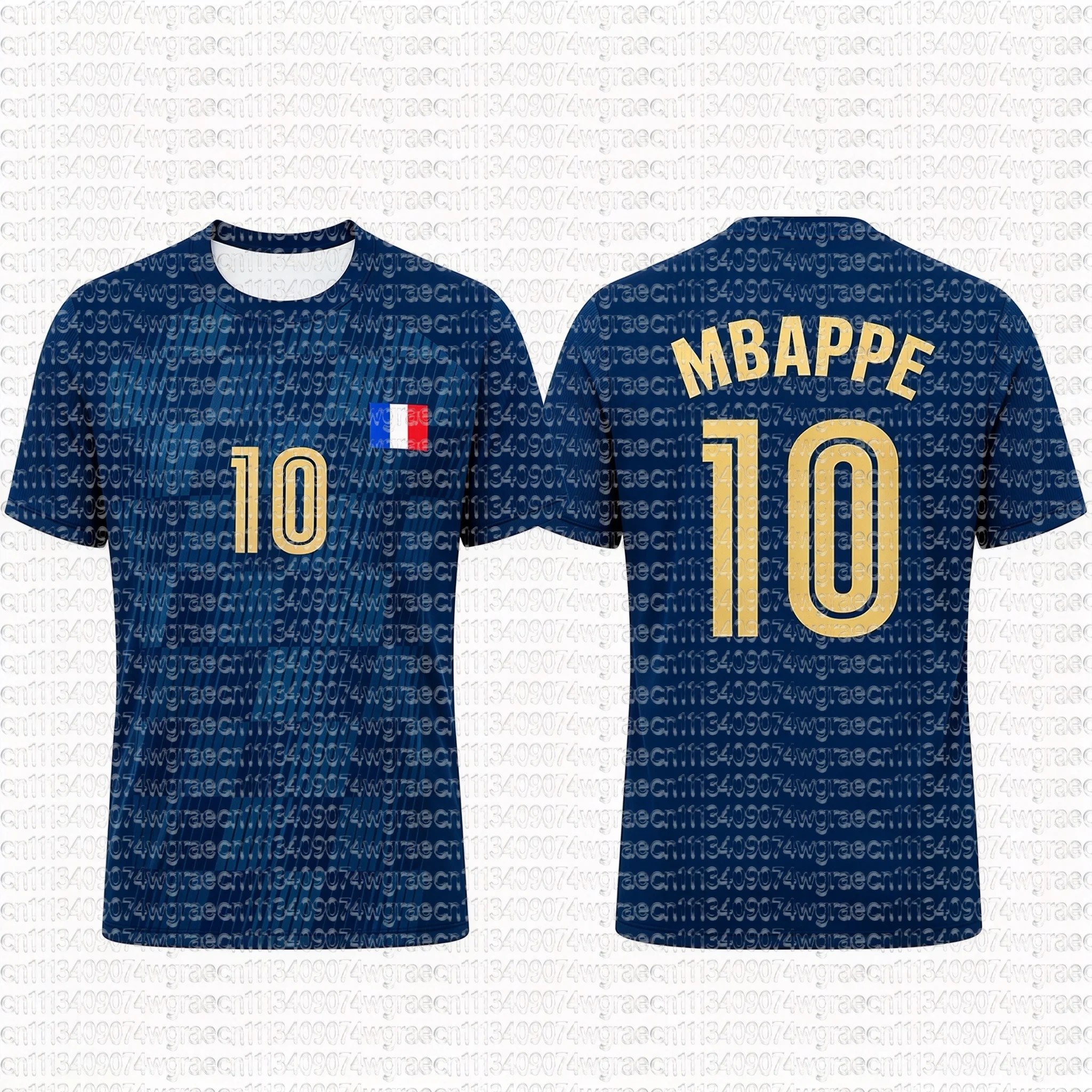 2026 Special France Fan Mbappé No.10 Soccer Jersey New Men’s Women Tee Children Parent Child Quick Dry Short Sleeves Kids Tshirt