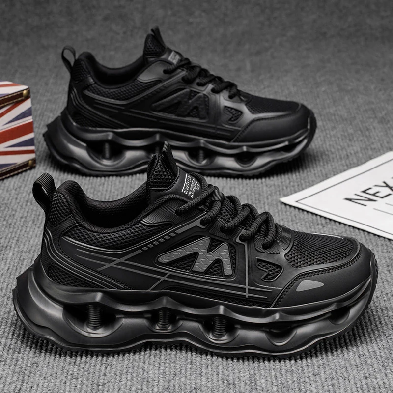 

‌Men's 2025 Trendy Platform Running Shoes Breathable Mesh Height-Increase Casual Sneakers for All Seasons