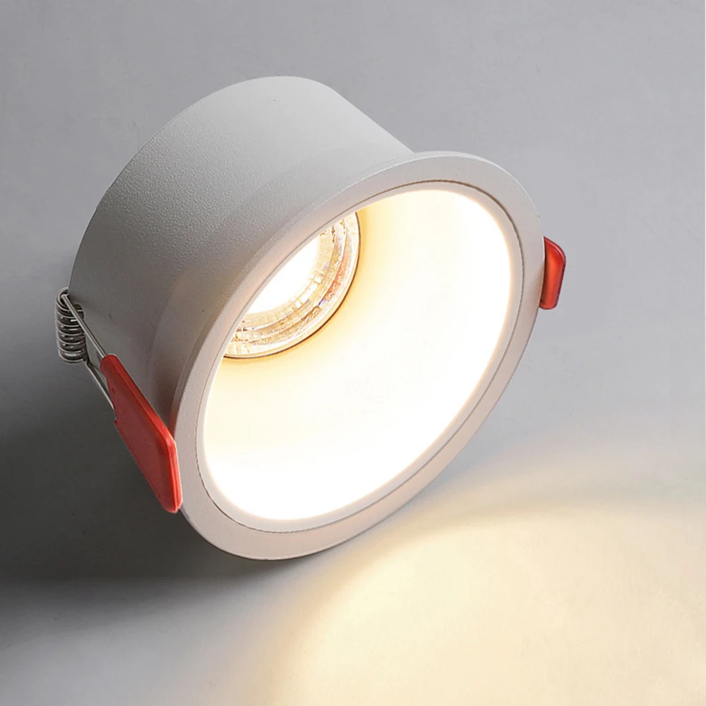 1pc Frameless Angle Adjustable Recessed LED Downlight 10W 15W Deep Glare LED Ceiling Spot Light