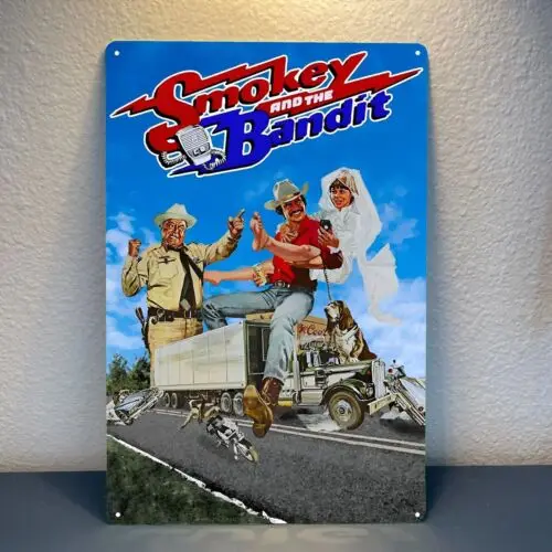 Smokey and the Bandit Movie Metal Poster Tin Sign - 20x30cm Plate