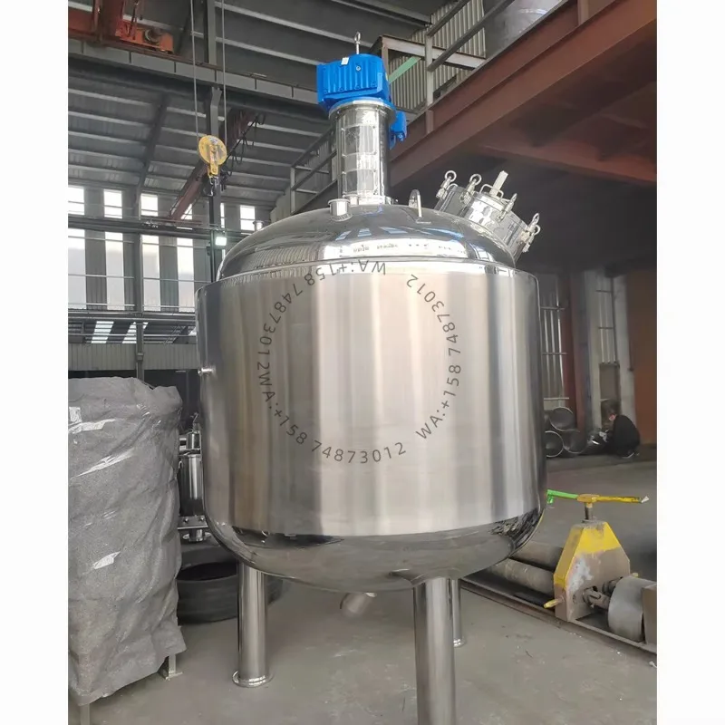 Factory Direct Industrial Mixing Pressure Vessel Pump Stainless Steel Jacketed Reactor Motor PLC Kettle Type Reaction Engine